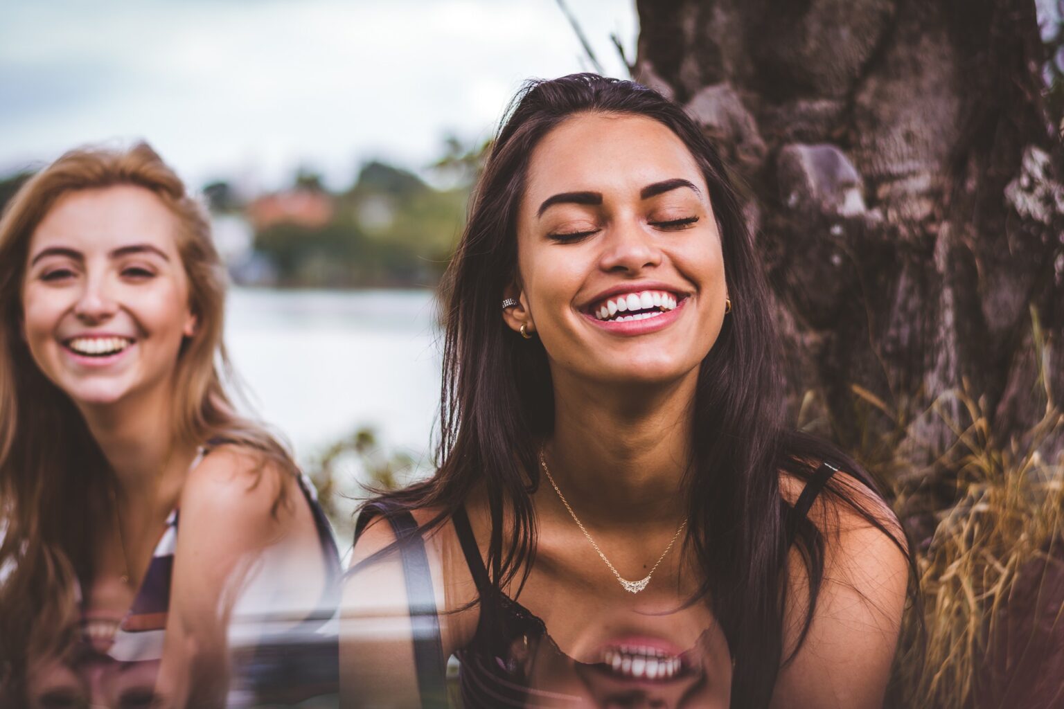 Attractive girl with big smile